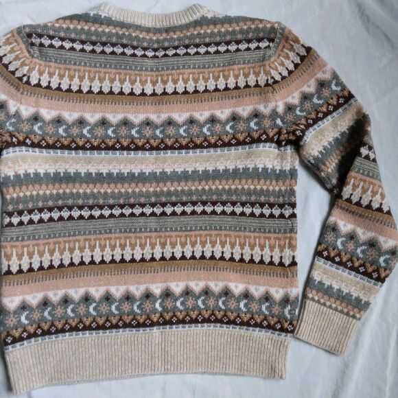 J. Crew Fair Isle Sweater Crewneck Boho Women's Size XXS - Picture 10 of 11